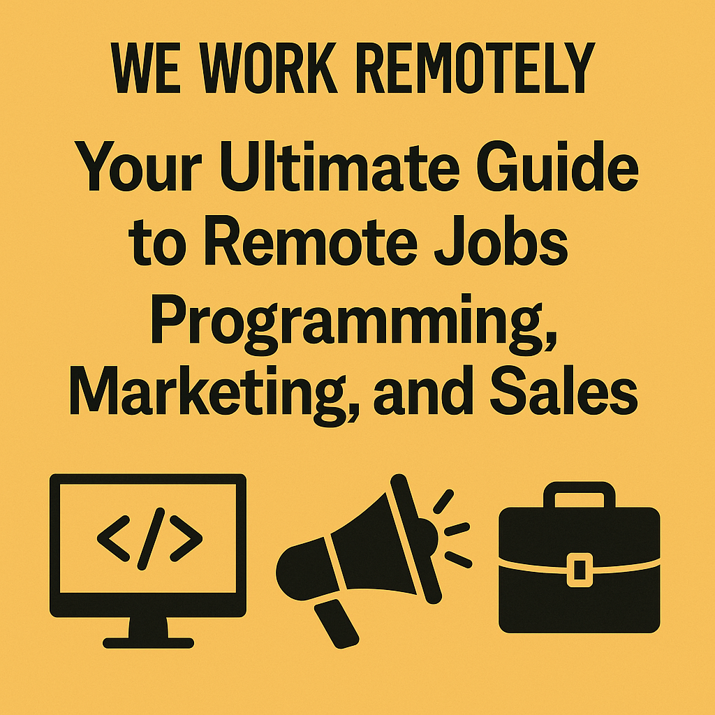 We Work Remotely &ndash; Your Ultimate Guide to Remote Jobs in Programming, Marketing, and Sales